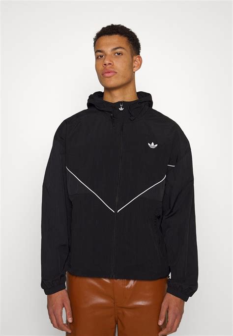 schwarze adidas windbreaker|Adidas originals windbreakers.